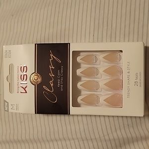 Medium length French manicure nails